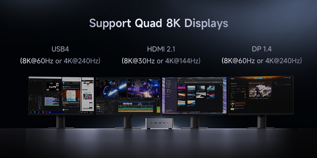 Pantalla CHUWI AuBox Ai365 Cuádruple 8K
