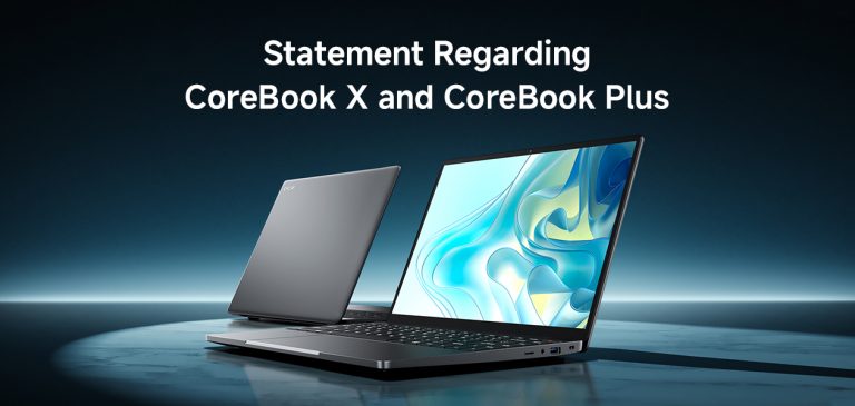 Statement Regarding CoreBook X and CoreBook Plus
